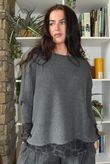 Basso Box Knit Dark Grey Marl
